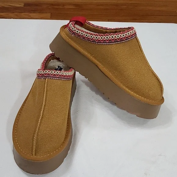 French Connection Womens Chunky Slippers Indoor/Outdoor Faux Fur Sz 7/8 EUC - Picture 11 of 11